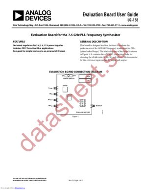 EVAL-ADF4007EBZ1 datasheet  