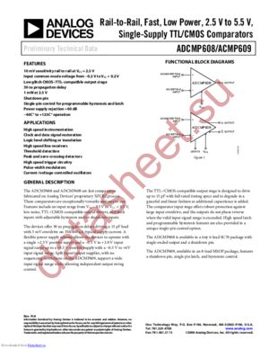 ACMP609 datasheet  