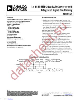 AD15452BBC datasheet  