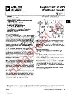 AD1671KN datasheet  