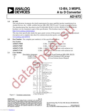 AD1672S datasheet  