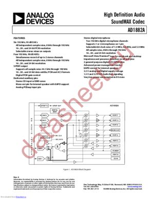 AD1882AJCPZ-RL1 datasheet  