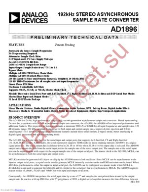 AD1896-ARS datasheet  