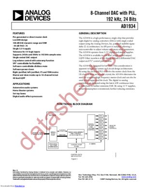 AD1934 datasheet  