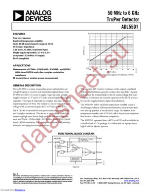 ADL5501 datasheet  
