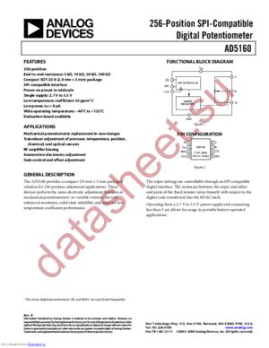 AD5160BRJZ10-R22 datasheet  