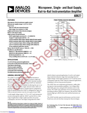 AD627BRZ-RL datasheet  