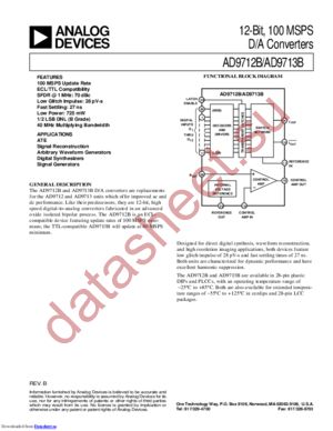 AD9713BBP-REEL datasheet  