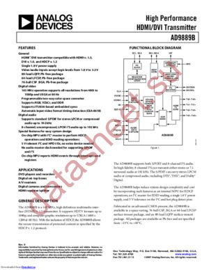 AD9889B_07 datasheet  