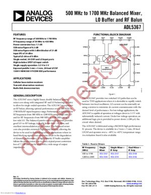 ADL5367-EVALZ1 datasheet  