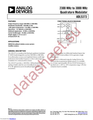 ADL5373-EVALZ datasheet  