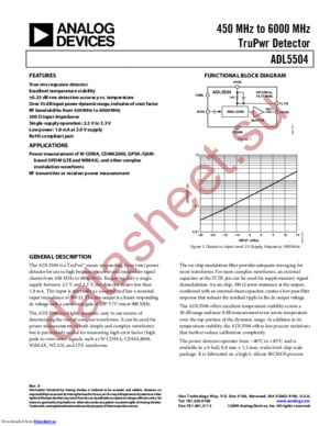 adl5504 datasheet  