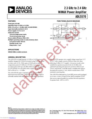 ADL5570ACPZ-R71 datasheet  