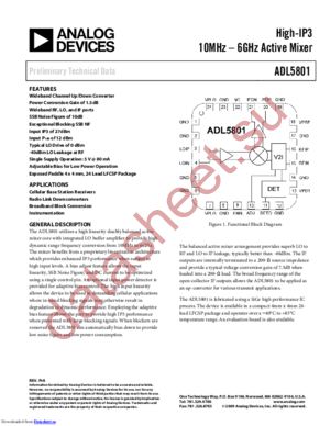 ADL5801 datasheet  