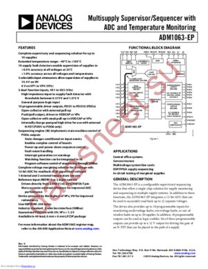 ADM1063BCPZ-EP-RL7 datasheet  