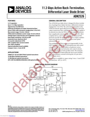 ADN2526ACPZ-R21 datasheet  