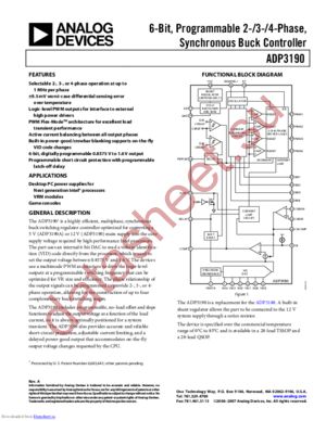 ADP3190 datasheet  