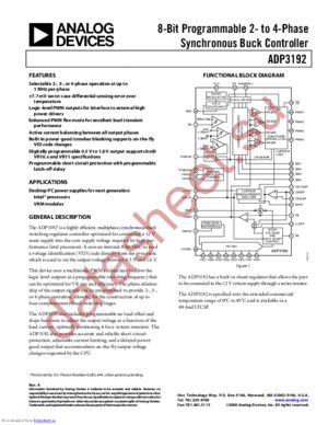 ADP3192 datasheet  