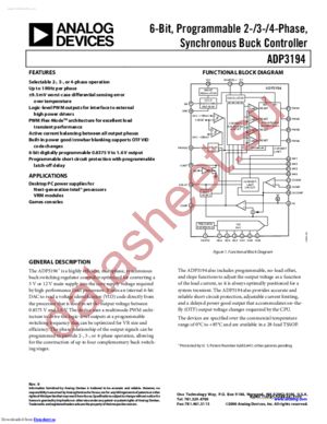 ADP3194 datasheet  