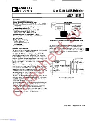 ADSP-1012ATG/883B datasheet  