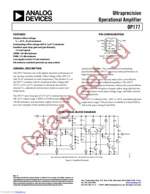 OP177FSZ-REEL1 datasheet  