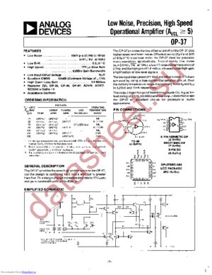 OP-37EZ datasheet  