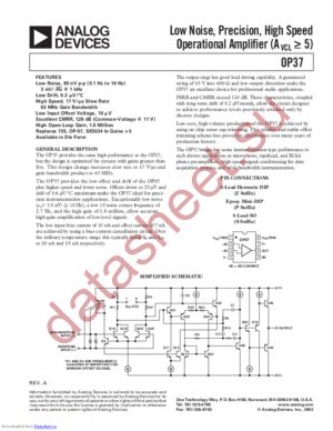 OP37EZ datasheet  