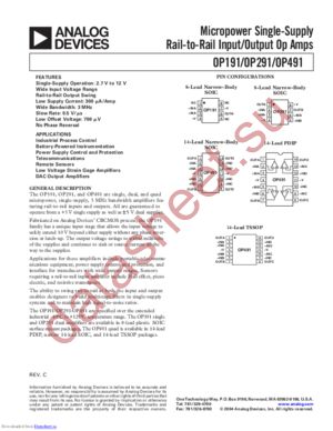 OP491GSZ datasheet  