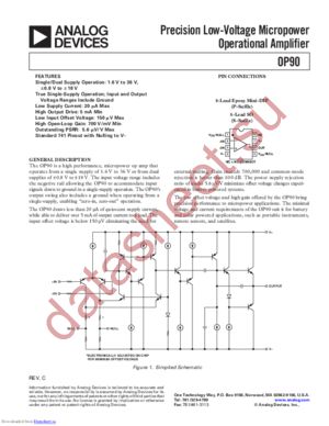 OP90GSZ-REEL7 datasheet  