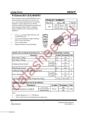 AM2381P datasheet  