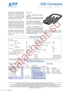 E16416-0208 datasheet  