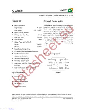 APA4880XI-TU datasheet  