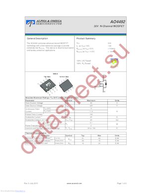 ao4838 datasheet  