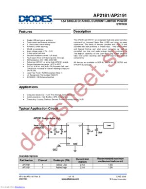 AP2191SG-13 datasheet  