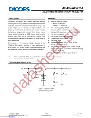 AP432AWL-7 datasheet  