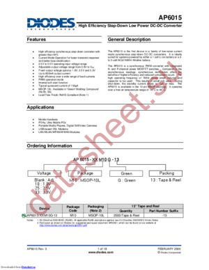 AP6015-33M10G-13 datasheet  