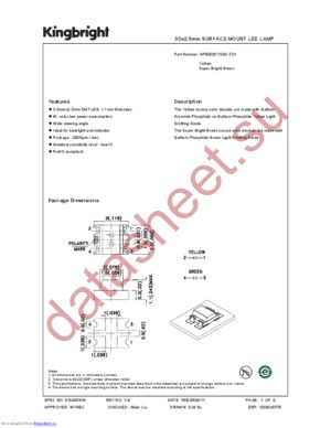APB3025YSGC-F01 datasheet  