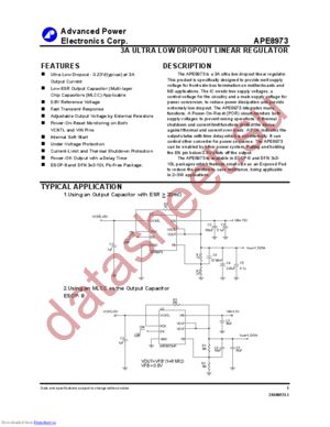 APE8973 datasheet  