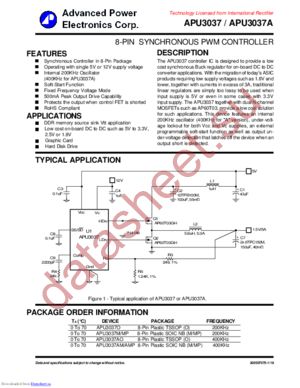 apu3037o datasheet  