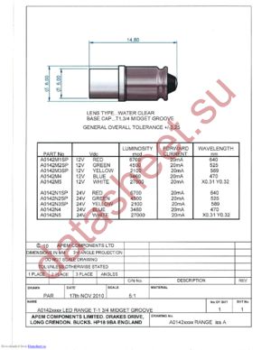 A0142N2SP datasheet  