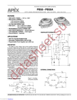 PB58A datasheet  