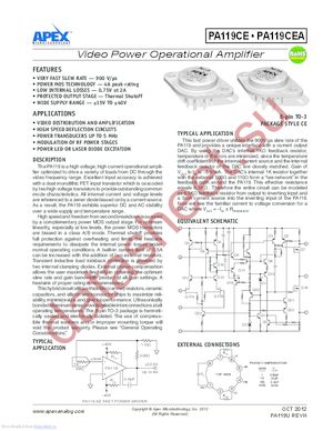 PA119CEA datasheet  