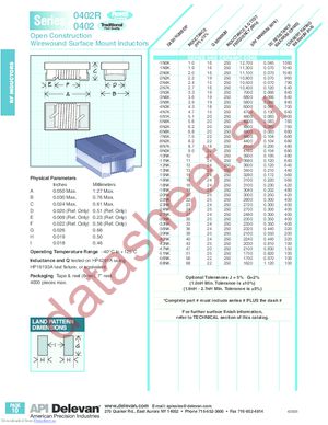 0402-27NK datasheet  