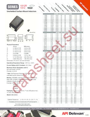 1812R-105JTR datasheet  