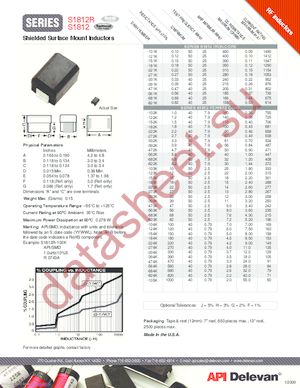 S1812R-104JTR datasheet  