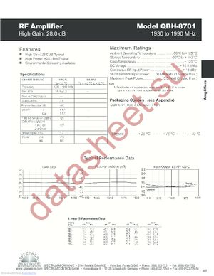 QBH-8701 datasheet  
