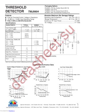 TMJ9904 datasheet  