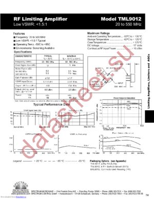 TML9012 datasheet  