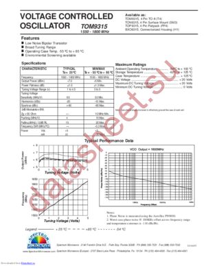 TOM9315 datasheet  