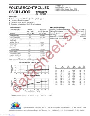 TOM9323 datasheet  